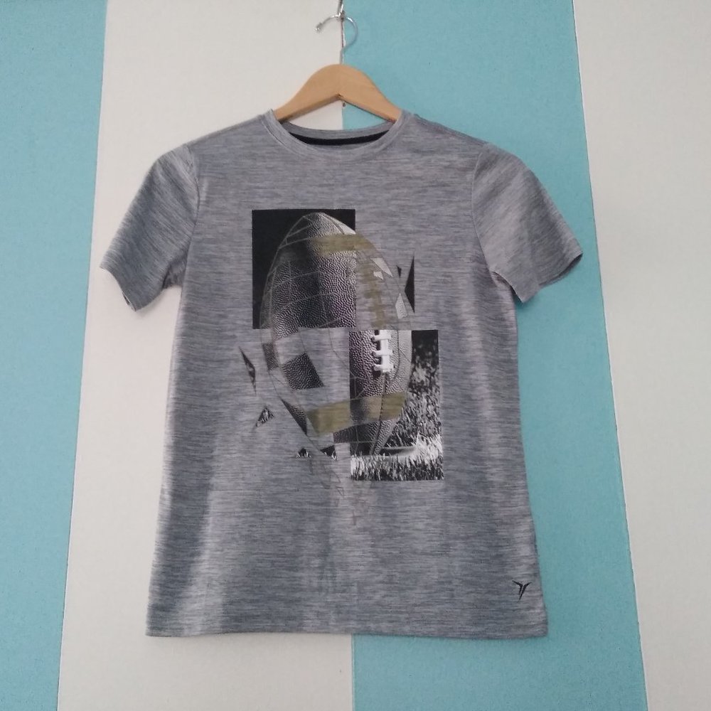 Old Navy Active Go-Dry Gray Football Shirt